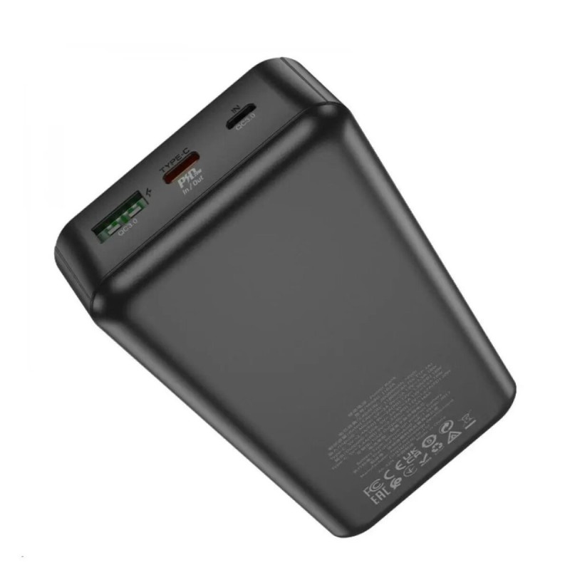 Зовнішній акумулятор HOCO J102A Cool figure PD20W+QC3.0 power bank(20000mAh) Black
