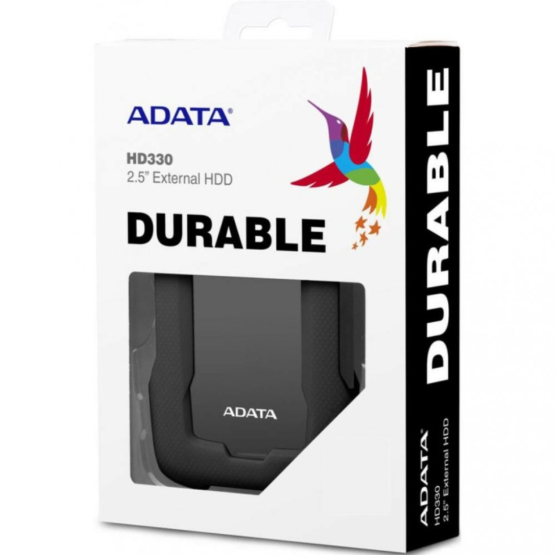 PHD External 2.5'' ADATA USB 3.1 DashDrive Durable HD330 2TB Black