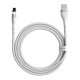 Кабель Baseus Zinc Magnetic Safe Fast Charging Data Cable USB to IP 2.4A 1m White