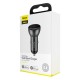 Автомобільний зарядний пристрій Baseus Digital Display Dual SCP  U+U 45W Gray