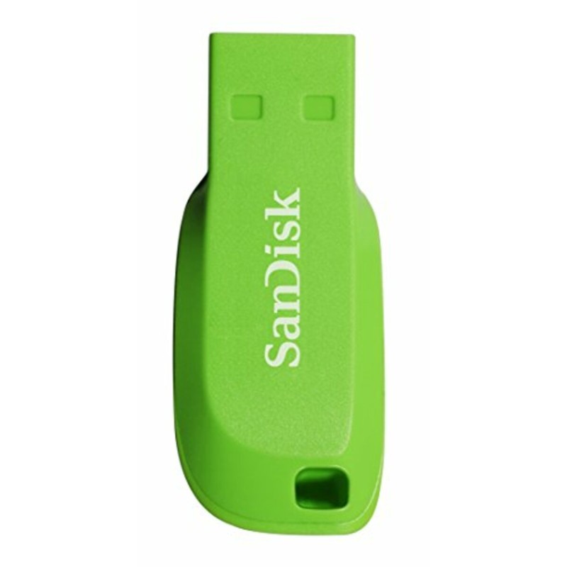 Flash SanDisk USB 2.0 Cruzer Blade 16Gb Green Electric