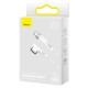 Кабель Baseus Zinc Magnetic Series iP Laptop Charging Cable Type-C to L-shaped Port 60W 2m White