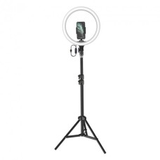 Кільцева світлодіодна LED лампа Baseus Live Stream Holder-floor Stand(12-inch LightRing)+ШтативBlack