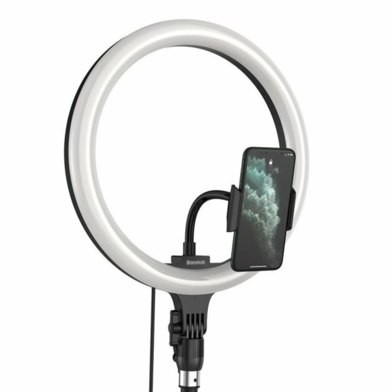Кільцева світлодіодна LED лампа Baseus Live Stream Holder-floor Stand(12-inch LightRing)+ШтативBlack