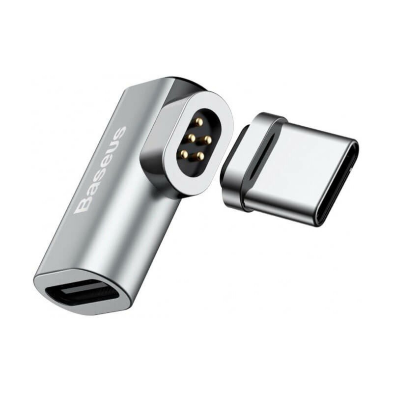 Адаптер Baseus Mini Magnetic Type-C Elbow Adapter Converter Gray