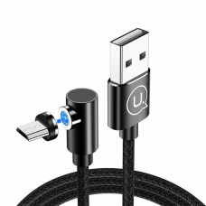 Кабель Usams US-SJ446 U54 Micro Right-angle Magnetic Charging Cable 1m Black