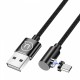 Кабель Usams US-SJ446 U54 Micro Right-angle Magnetic Charging Cable 1m Black