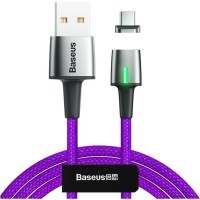 Кабель Baseus Zinc Magnetic Cable USB For Type-C 2A 2m Purple