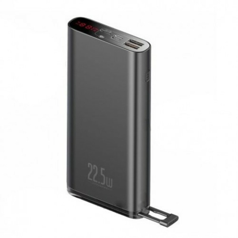 Зовнішній акумулятор Baseus Starlight Digital Display Quick Charg Power Bank 20000mAh 22.5W Black