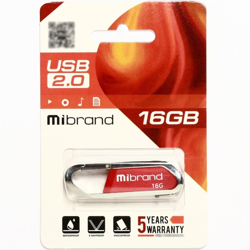 Flash Mibrand USB 2.0 Aligator 16Gb Dark Red