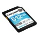 SDXC (UHS-1 U3) Kingston Canvas Go Plus 512Gb class 10 V30 (R170MB/s, W90MB/s)
