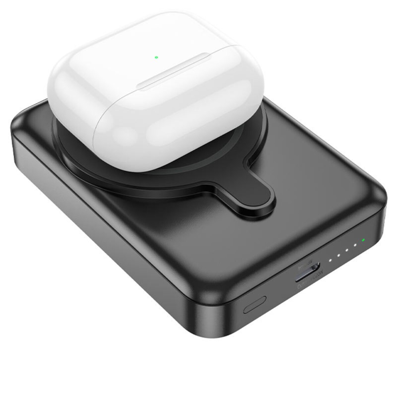 Зовнішній акумулятор HOCO Q11 Expressar PD20W 3-in-1 magnetic fast charging power bank(10000mAh) Black