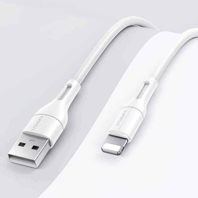 Кабель Usams US-SJ500 U68 Lightning Charging & Data Cable 1m White
