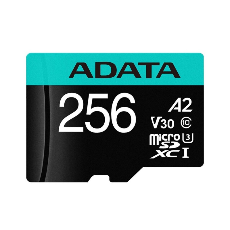 microSDXC (UHS-1 U3) A-DATA Premier Pro 256Gb Class 10 V30S A2 (R-100Mb/s W85Mb/s) (adapter SD)