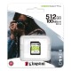 SDXC (UHS-1 U1) Kingston Canvas Select Plus 512Gb class 10 V10 (R-100MB/s)