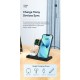 Бездротовий зарядний пристрій Essager Jiecheng 4-in-1 desktop wireless charging  black (EWXZM-JC01-Z)