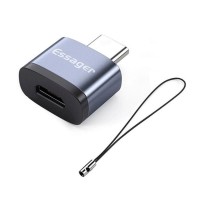 Адаптер Essager Soray OTG (Micro Female to Type-C Male) USB2.0 Adaptor  grey (EZJMC-SRC0G)