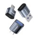 Адаптер Essager Soray OTG (Micro Female to Type-C Male) USB2.0 Adaptor  grey (EZJMC-SRC0G)