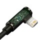 Кабель Baseus Legend Series Elbow Fast Charging Data Cable Type-C to iP PD 20W 1m Black
