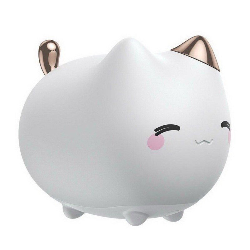 Нічник Baseus Cute series kitty silicone night light White