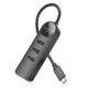 Адаптер Borofone DH5 Erudite 4-in-1 adapter(Type-C to USB3.0*4)(L=0.2M)