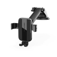 Автотримач для телефону Vention Auto-Clamping Car Phone Mount With Suction Cup Black Square Type (KCOB0)