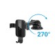 Автотримач для телефону Vention Auto-Clamping Car Phone Mount With Suction Cup Black Square Type (KCOB0)