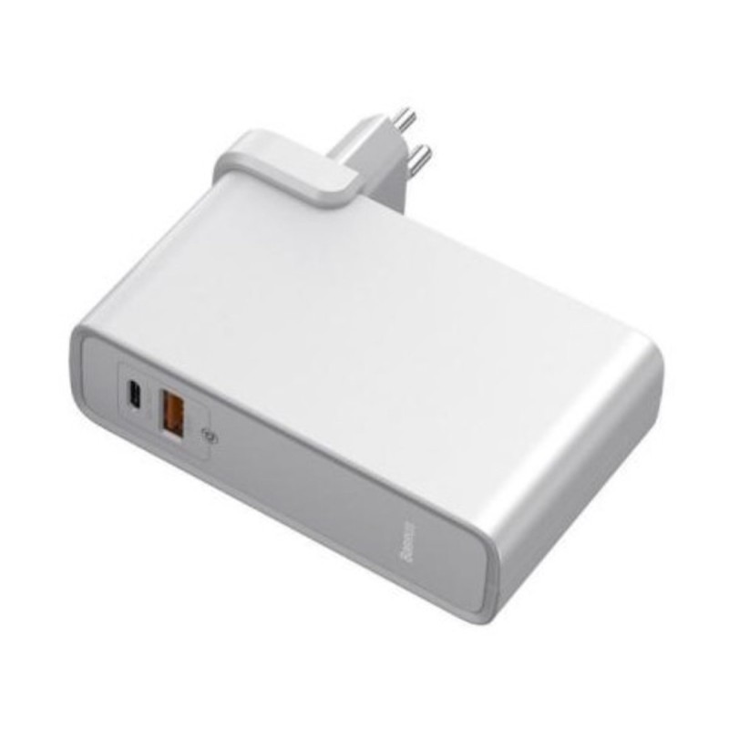 Зарядний пристрій Baseus Power Station (GaN) 2 in1 Q.C. Power bank & Charger C+U 10000mAh 45W White