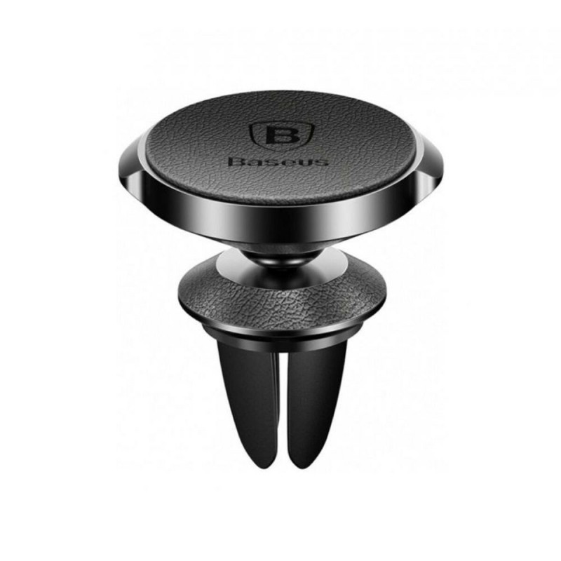 Тримач для мобiльного Baseus Small Ears Magnetic Genuine Leather Black