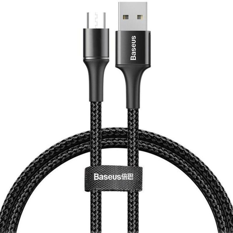 Кабель Baseus halo data cable USB For Micro 2A 2m Black