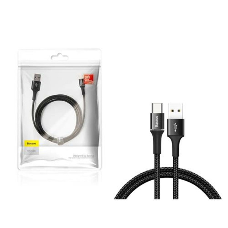 Кабель Baseus halo data cable USB For Micro 2A 2m Black