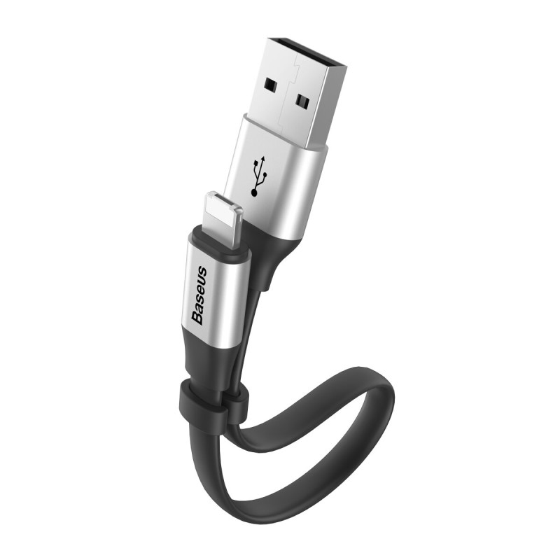 Кабель Baseus Two-in-one Portable Cable (Android/iOS) Silver