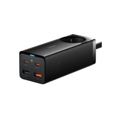 Мережевий зарядний пристрій Baseus GaN3 Pro Desktop Powerstrip AC+2U+2C 65W EU Black Baseus Xiaobai series fast charging Cable Type-C  to Type