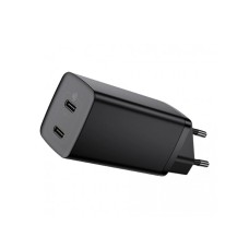Мережевий зарядний пристрій Baseus GaN Lite Quick Charger C+C 65W EU Black