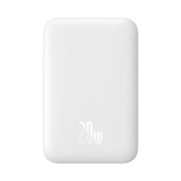 Зовнішній акумулятор Baseus Magnetic Wireless Charging Power bank 6000mAh 20W With Cable White