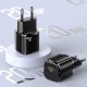 Мережевий зарядний пристрій Usams US-CC124 T36 20W Super Si PD Fast Charger(EU) Black