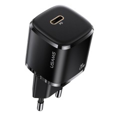 Мережевий зарядний пристрій Usams US-CC124 T36 20W Super Si PD Fast Charger(EU) Black
