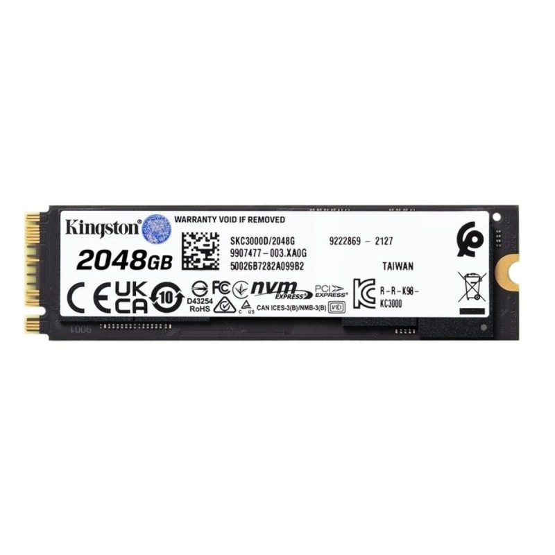 SSD M.2 Kingston KC3000 2048GB NVMe 2280 PCIe 4.0 x4 3D NAND TLC