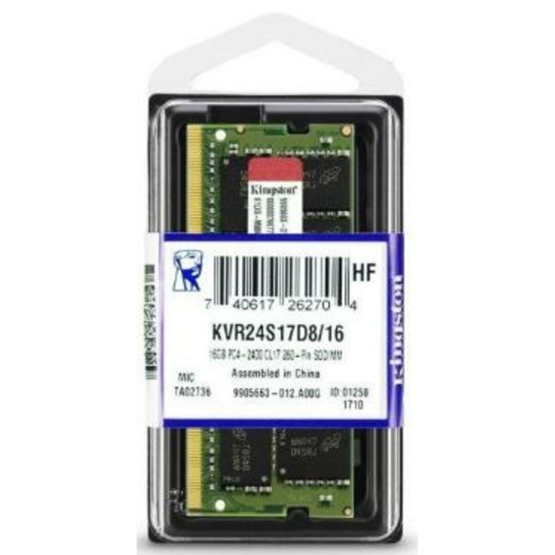 DDR4 Kingston 16GB 2400MHz CL17 SODIMM