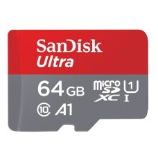 microSDXC (UHS-1) SanDisk Ultra 64Gb class 10 A1 (140Mb/s)