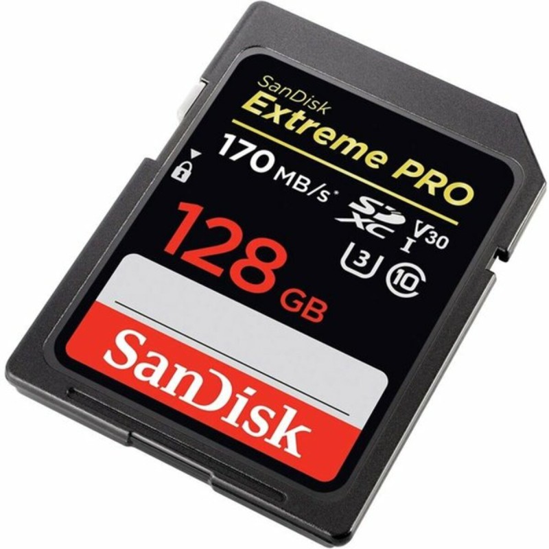 SDXC (UHS-1 U3) SanDisk Extreme Pro 128Gb class 10 V30 (170Mb/s)