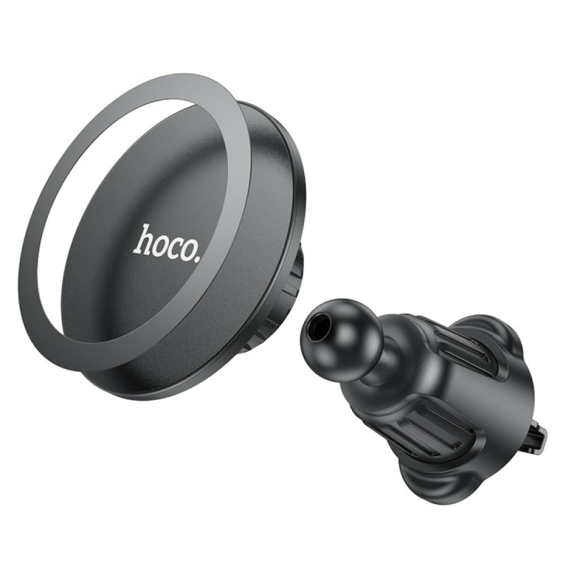 Тримач для мобільного HOCO H12 Fine jade ring magnetic car holder(air outlet) Black