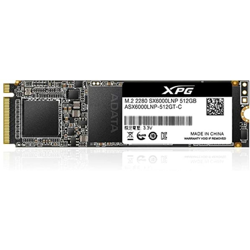 SSD M.2 ADATA XPG SX6000 Lite 512GB  2280 PCIe 3.0x4 NVMe 3D Nand Read/Write: 1800/1200 MB/sec