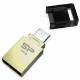 Flash SiliconPower USB 2.0 Mobile X10 MicroUSB OTG 32Gb Champague metal
