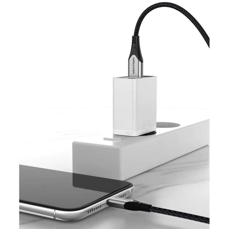 Зарядний пристрій Vention 1-port USB Wall Charger(12W) EU-Plug White (FAAW0-EU)