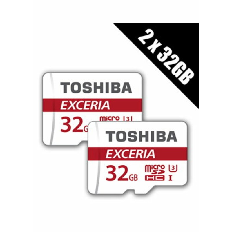 microSDHC (UHS-1 U3) Toshiba Exceria 32Gb class 10 (R90MB/s) (adapter SD)