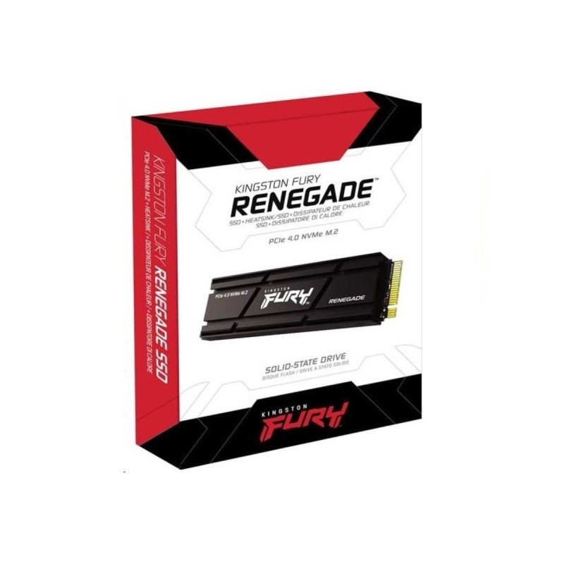 SSD M.2 Kingston FURY Renegade with Heatsink 500GB 2280 NVMe PCIe Gen 4.0 x4 3D TLC NAND