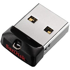 Flash SanDisk USB 2.0 Cruzer Fit 64Gb Black/Red (63709)