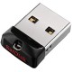 Flash SanDisk USB 2.0 Cruzer Fit 64Gb Black/Red (63709)