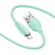 Кабель Baseus Jelly Liquid Silica Gel Fast Charging Data Cable USB to iP 2.4A 1.2m Green